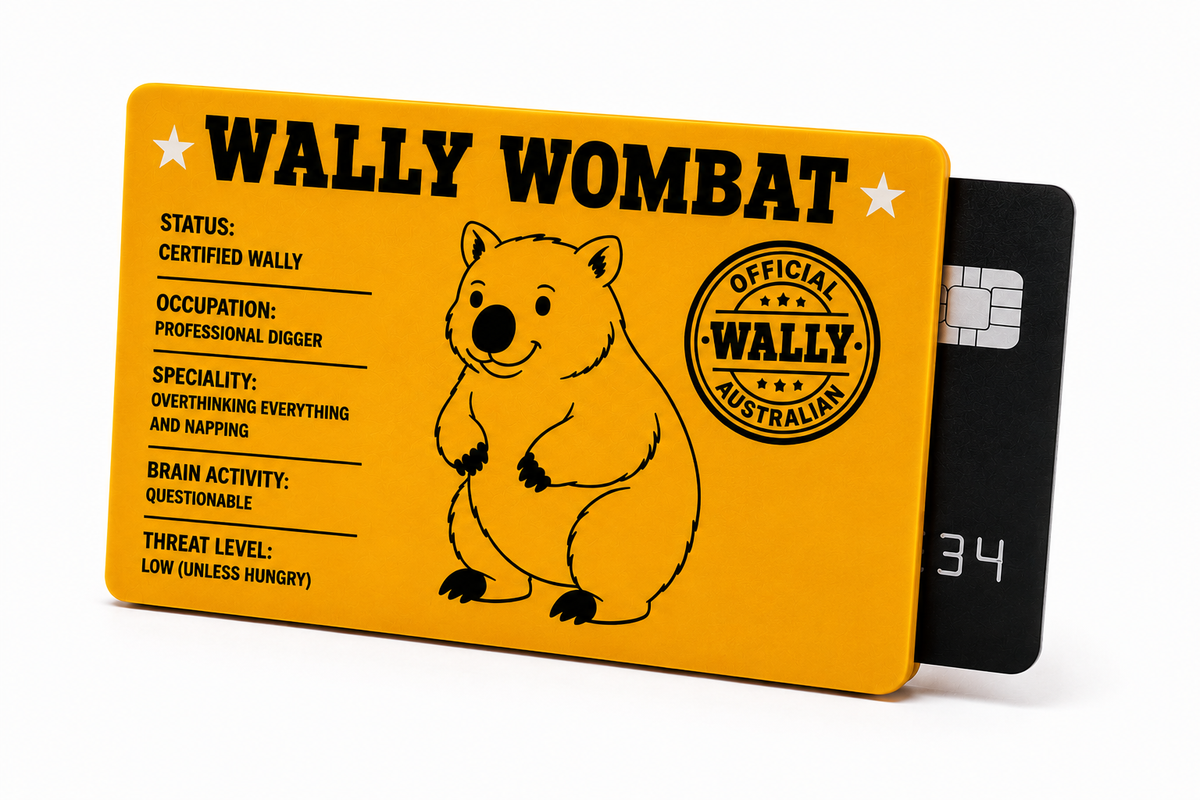 Certified Wally Wombat | Card Sleeve